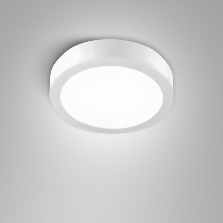 Plafoniera media rotonda a LED da soffitto con struttura in alluminio sottile