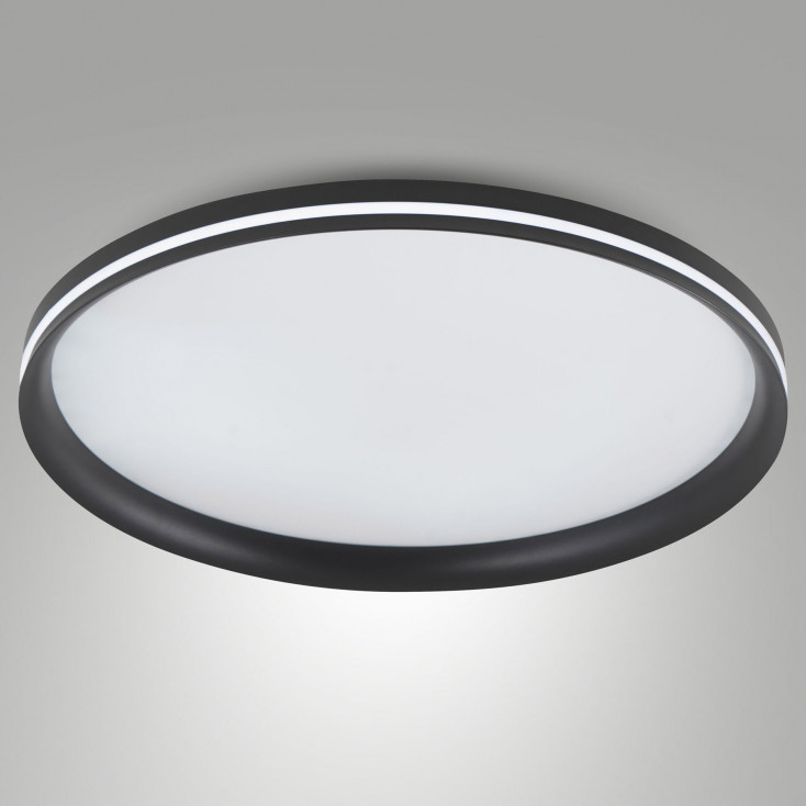 Plafoniera moderna a LED con struttura in metallo e metacrilato grande