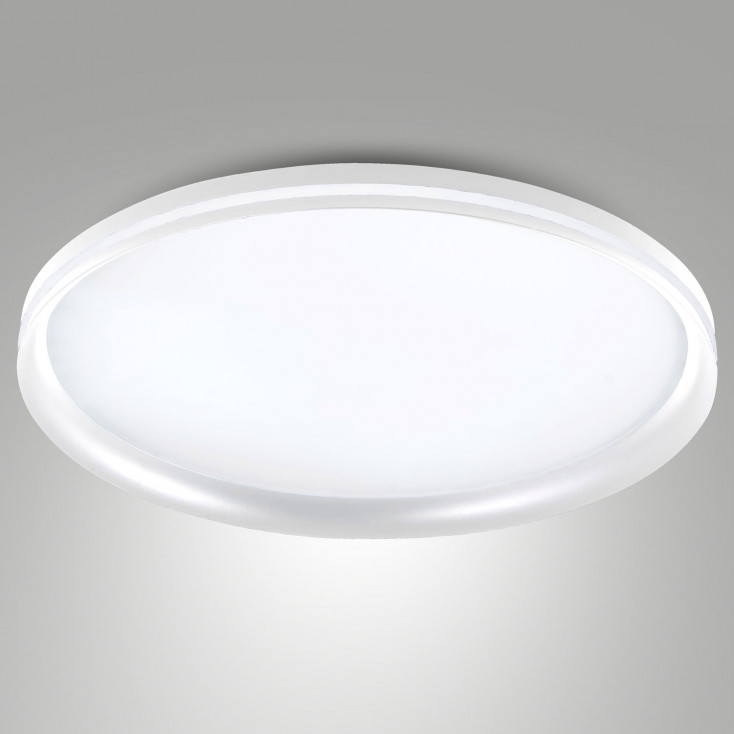 Plafoniera moderna a LED con struttura in metallo e metacrilato grande