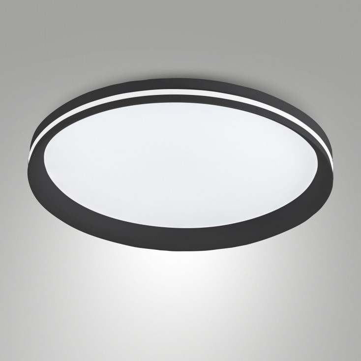 Plafoniera moderna a LED con struttura in metallo e metacrilato media