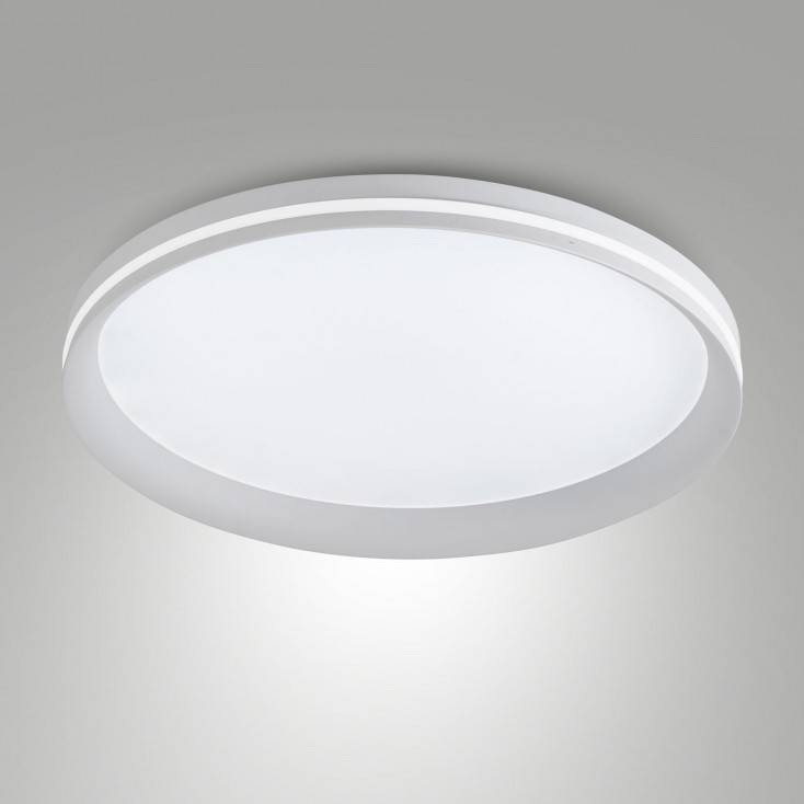 Plafoniera moderna a LED con struttura in metallo e metacrilato media