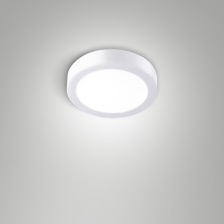 Plafoniera piccola rotonda a LED da soffitto con struttura in alluminio sottile