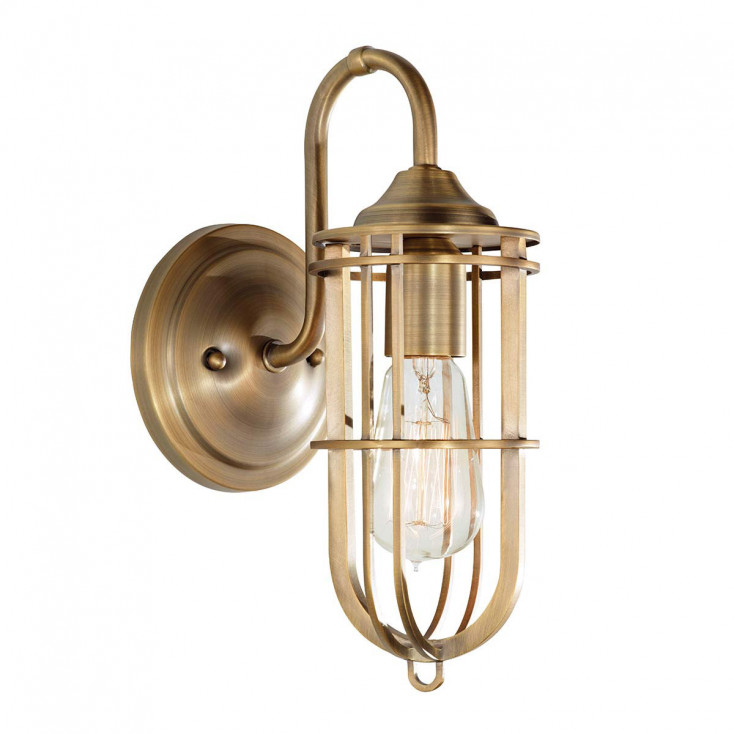Applique da parete con struttura in acciaio dal design industrial moderno