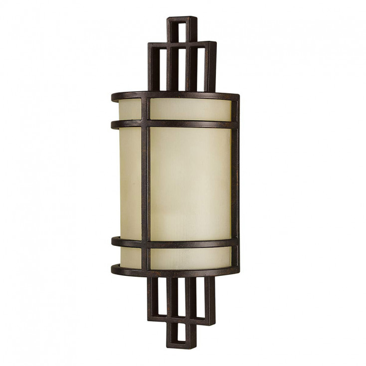 Applique da parete moderna in acciaio con diffusore in vetro con 1 lampadina
