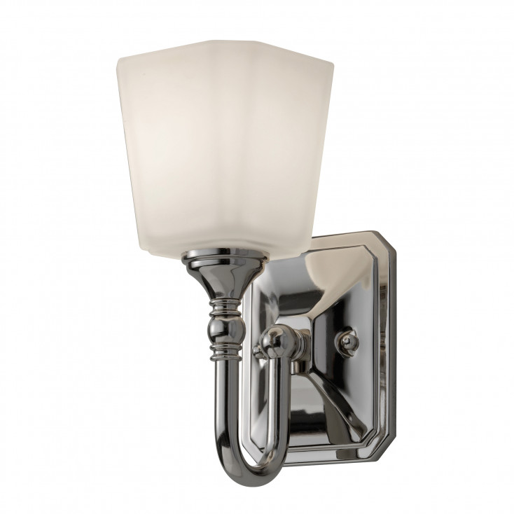 Applique da parete per bagno con diffusore in vetro a 1 luce LED G9