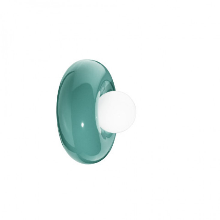 Applique da parete moderna in ceramica e diffusore in vetro