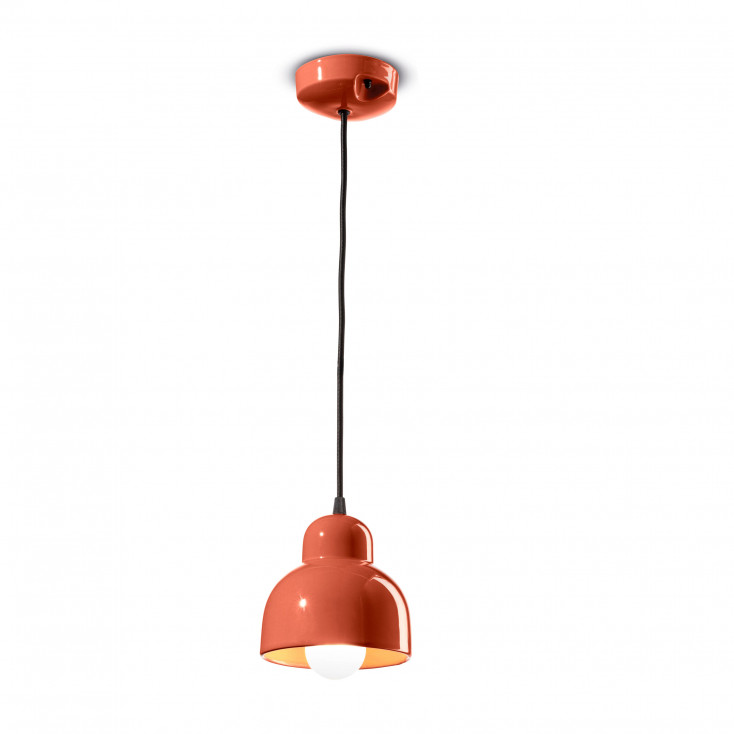 Lampada a sospensione con diffusore grande in ceramica dal design moderno decò