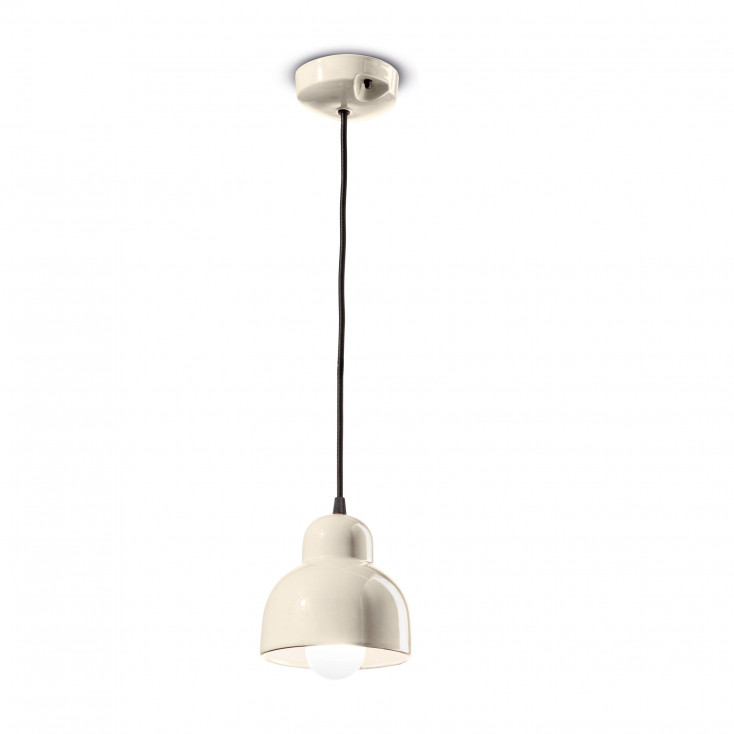 Lampada a sospensione con diffusore grande in ceramica dal design moderno decò