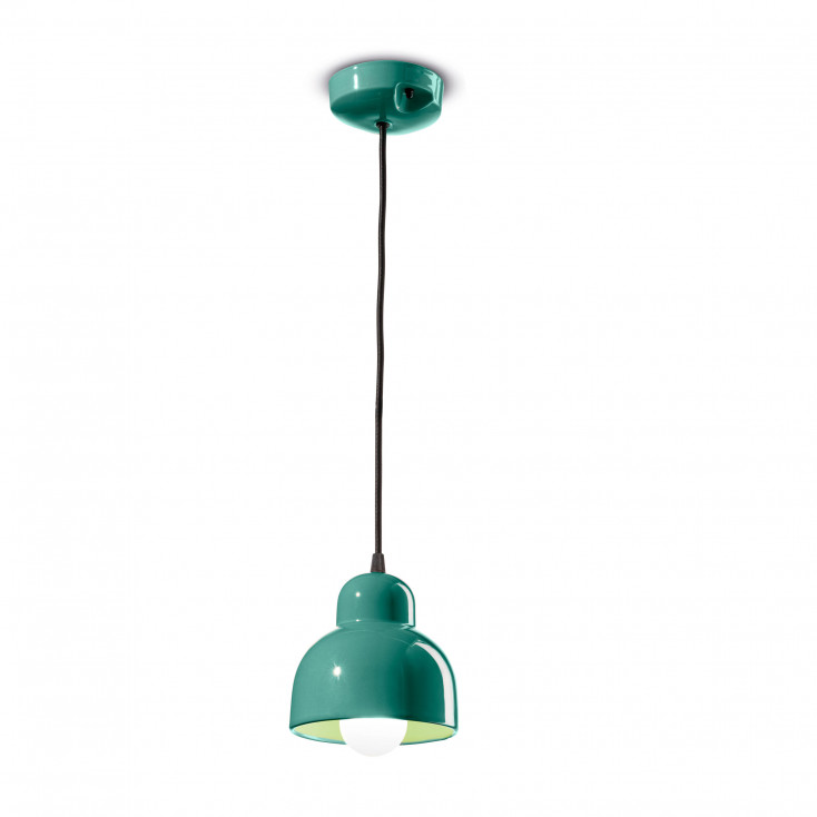 Lampada a sospensione con diffusore grande in ceramica dal design moderno decò