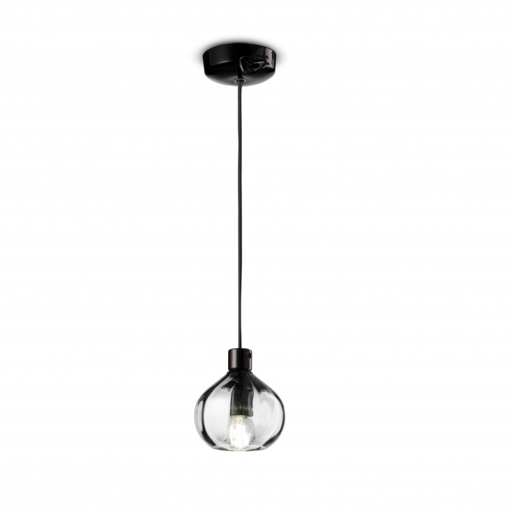 Lampada a sospensione con diffusore in vetro dal design moderno