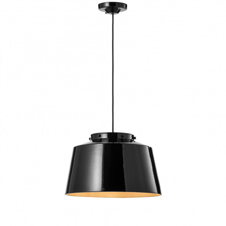 Lampada a sospensione grande con diffusore in ceramica dal design industrial