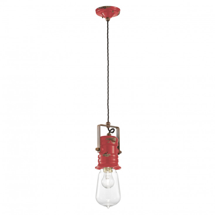 Lampada a sospensione in ceramica dal design industrial