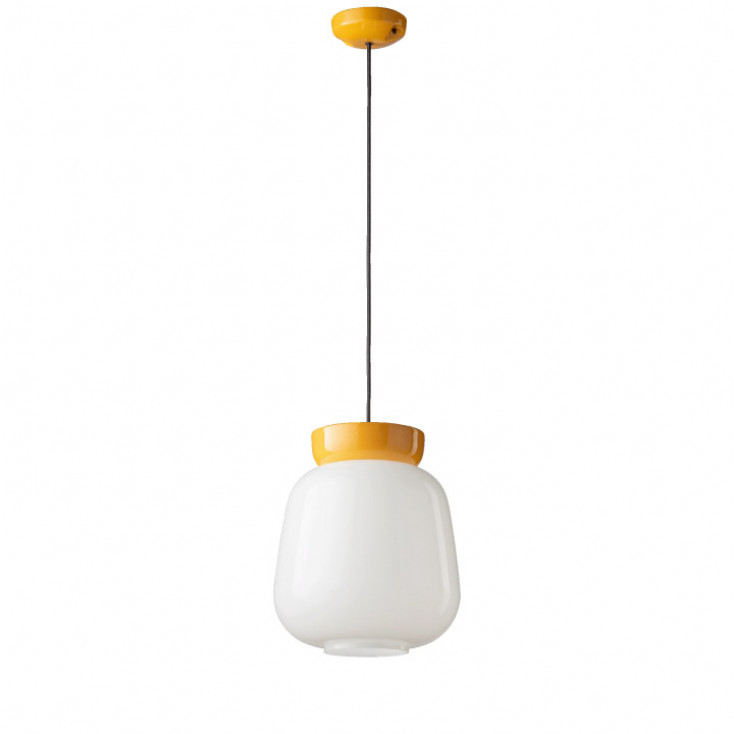 Lampada a sospensione moderna con diffusore grande in vetro