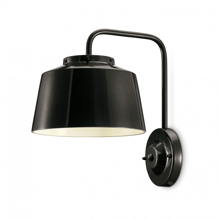 Lampada da parete con diffusore in ceramica dal design industrial