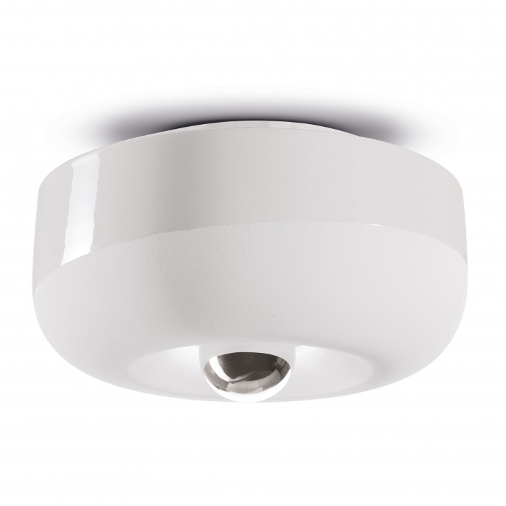 Lampada da soffitto con diffusore in ceramica dal design moderno decò