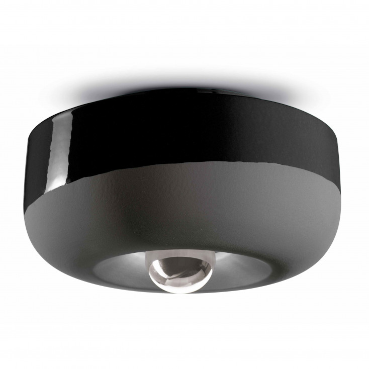 Lampada da soffitto con diffusore in ceramica dal design moderno decò