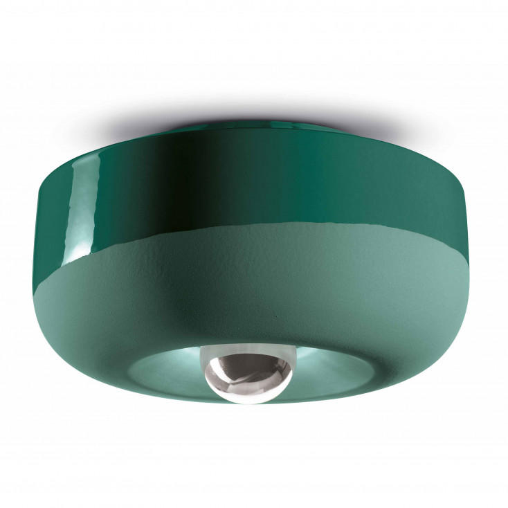 Lampada da soffitto con diffusore in ceramica dal design moderno decò
