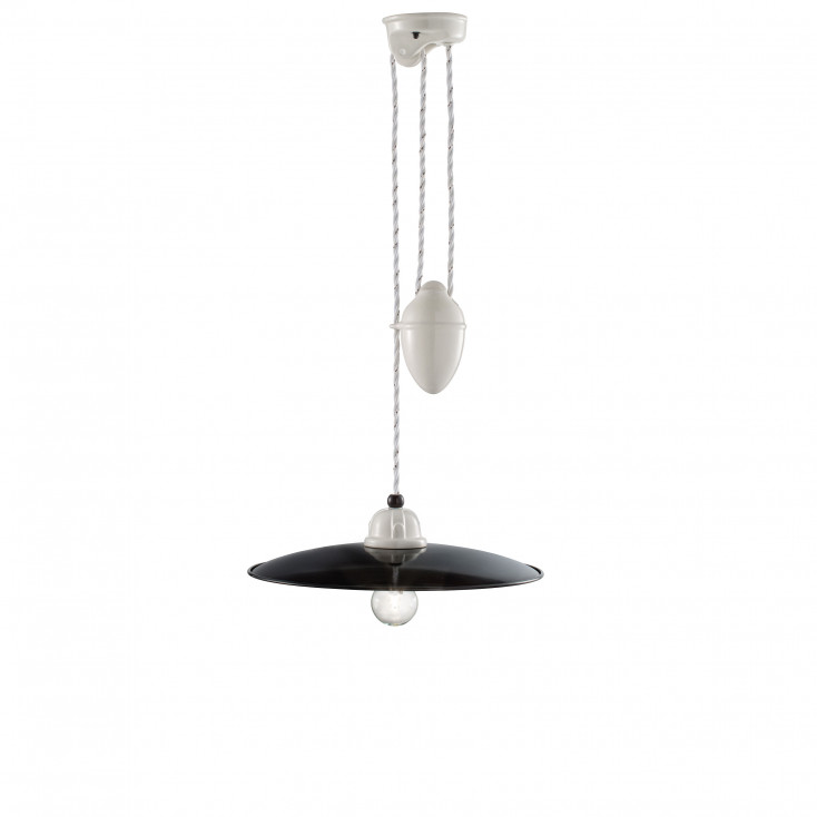 Sospensione grande regolabile in altezza dal design industrial