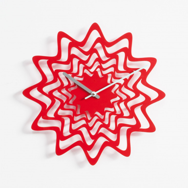 Orologio da parete modenro in metallo "Flux"