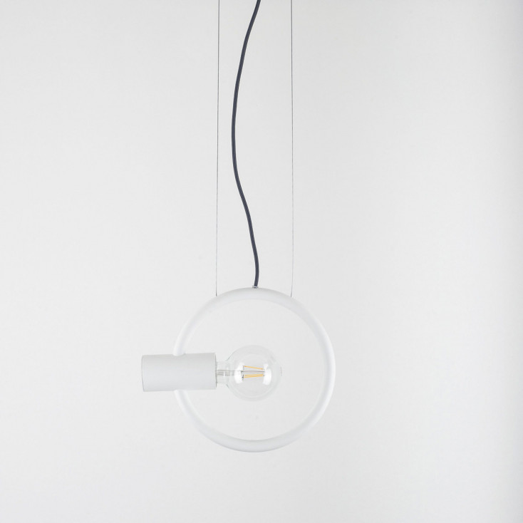 Lampada a sospensione grande orizzontale in stile moderno "Gemina"