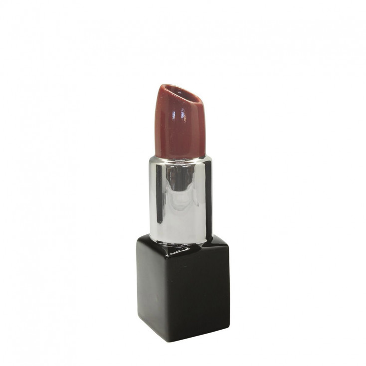Vaso in ceramica dal design moderno a forma di rossetto piccolo