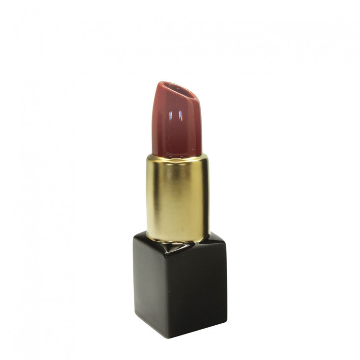 Vaso in ceramica dal design moderno a forma di rossetto piccolo