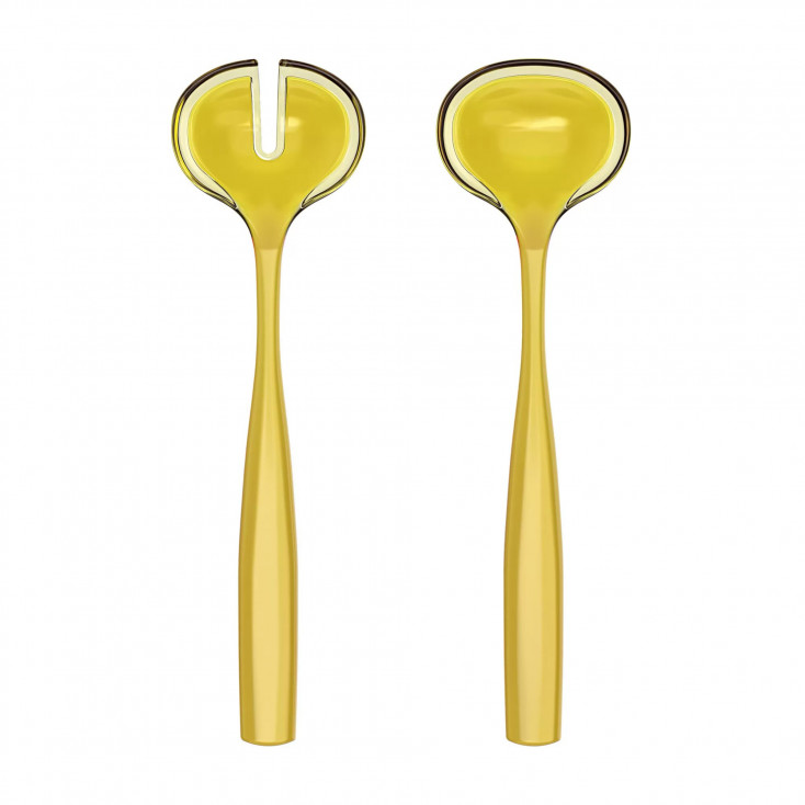 Set posate per insalata in eco-plastica dal design moderno