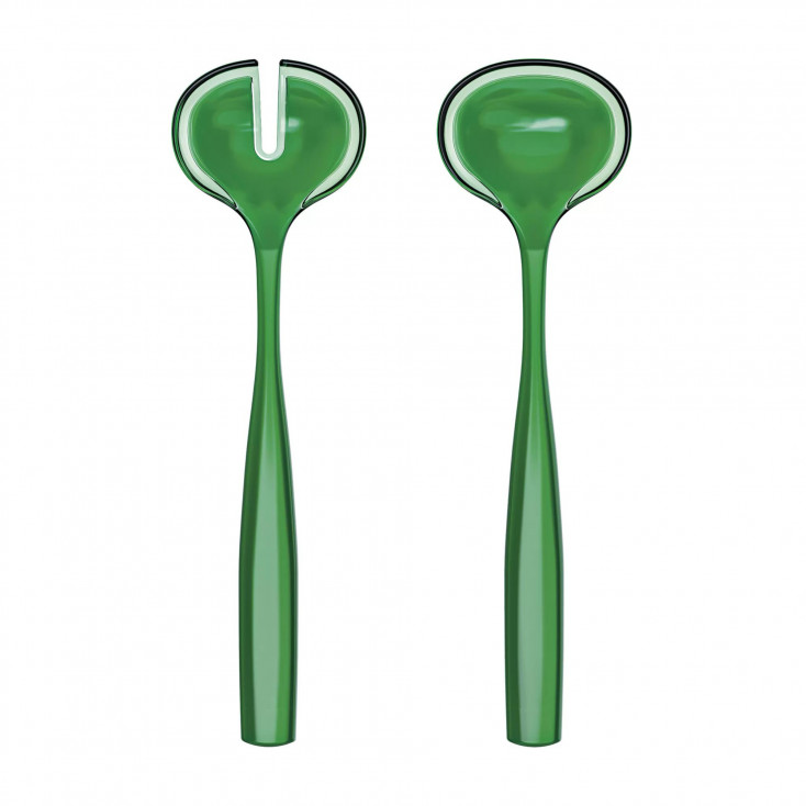 Set posate per insalata in eco-plastica dal design moderno