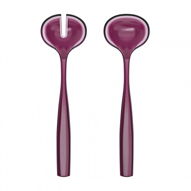 Set posate per insalata in eco-plastica dal design moderno