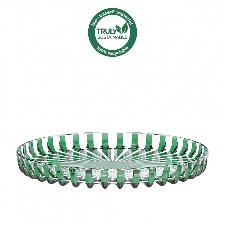 Vassoio rotondo in eco-plastica dal design moderno