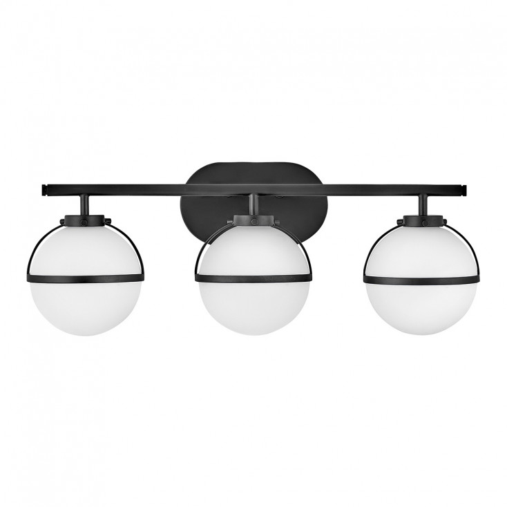 Lampada a parete in acciaio 3 diffusori in vetro semitrasparente design moderno
