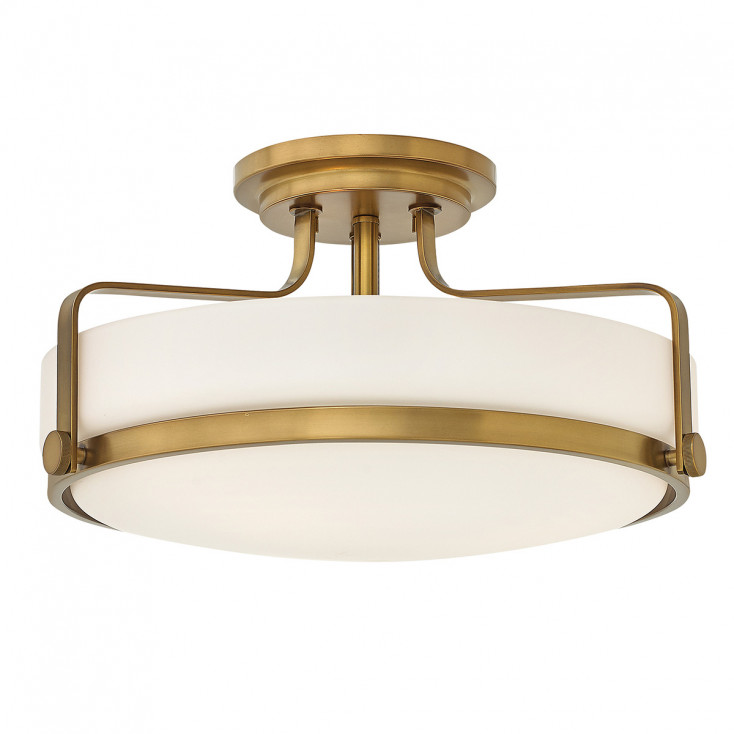 Lampada da soffitto media moderna in acciaio con diffusore in vetro a 3 luci
