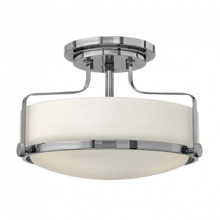 Lampada da soffitto piccola moderna in acciaio con diffusore in vetro a 3 luci