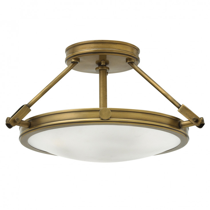 Plafoniera piccola in acciaio diffusore in vetro a 3 luci design moderno