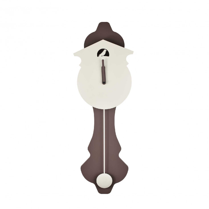 Orologio da parete a pendolo dal design moderno ed elegante struttura in legno