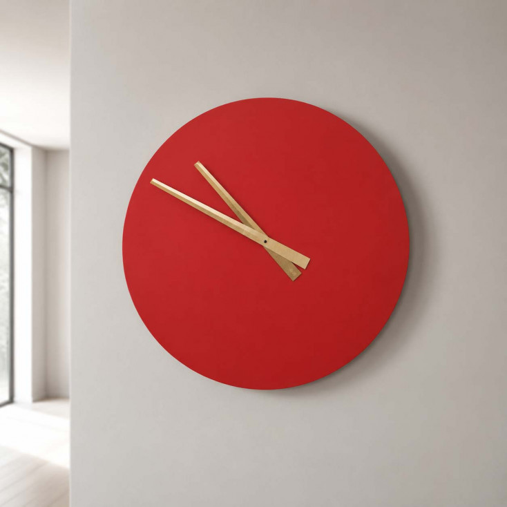 Orologio da parete rotondo dal design minimal ed elegante
