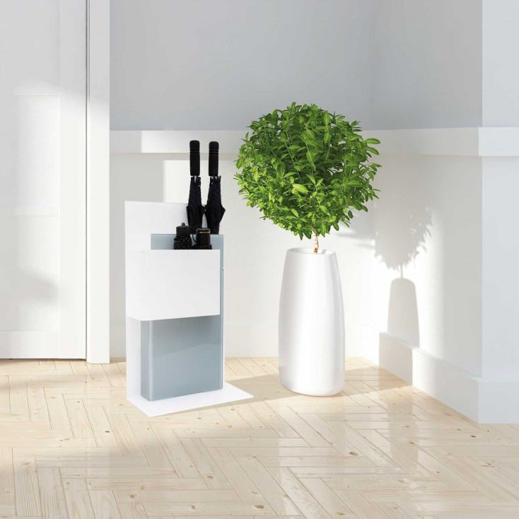 Portaombrelli in plexiglass dal design moderno e dalle linee geometriche