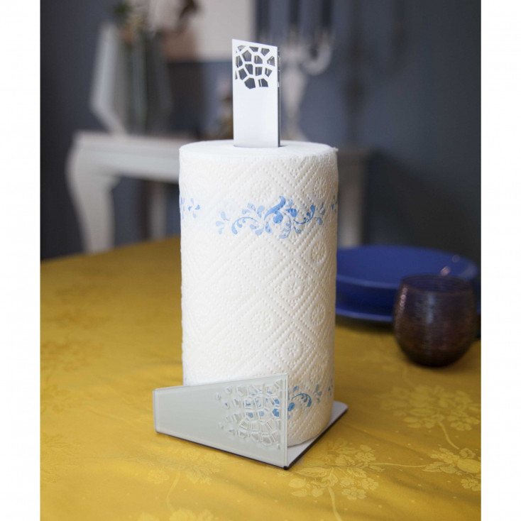 Portascottex portarotolo di carta con struttura in plexiglass dal design moderno