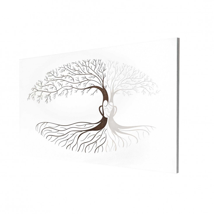Quadro moderno interamente in legno con raffigurazione incisa a laser 15x12