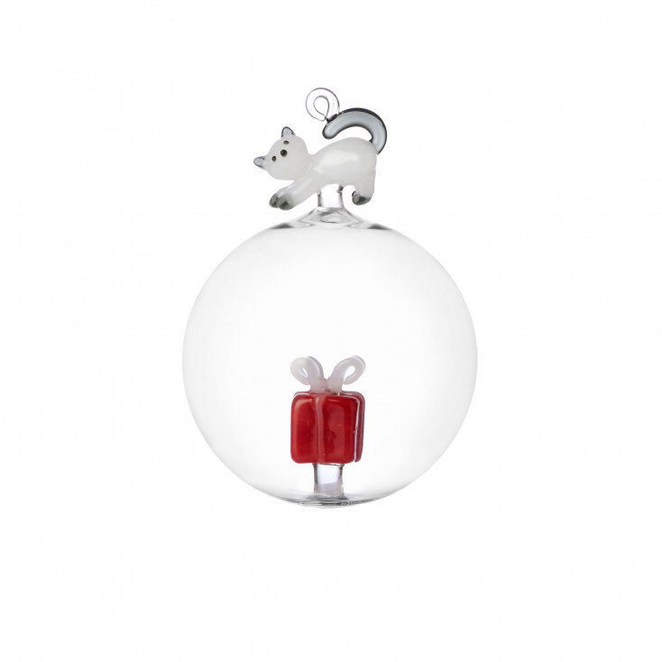 Palla in vetro per albero di natale