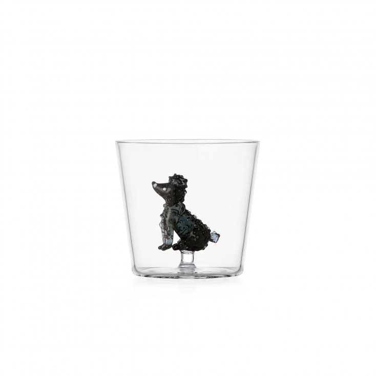 Tumbler in vetro con Barboncino
