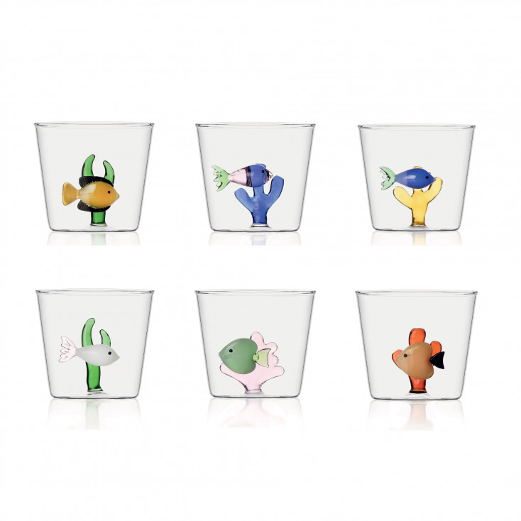 Set 6 pezzi tumbler in vetro