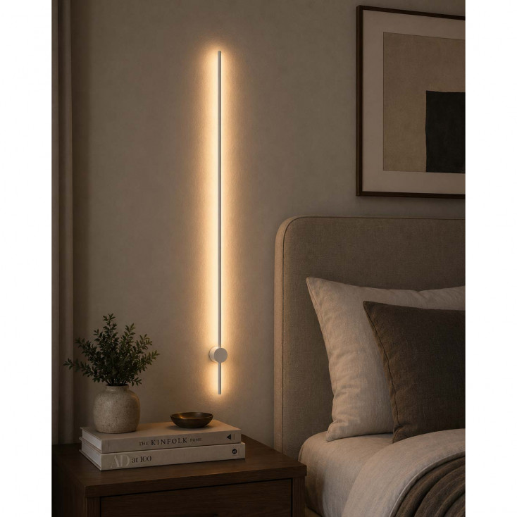 Applique a led con struttura lunga in alluminio dal design moderno