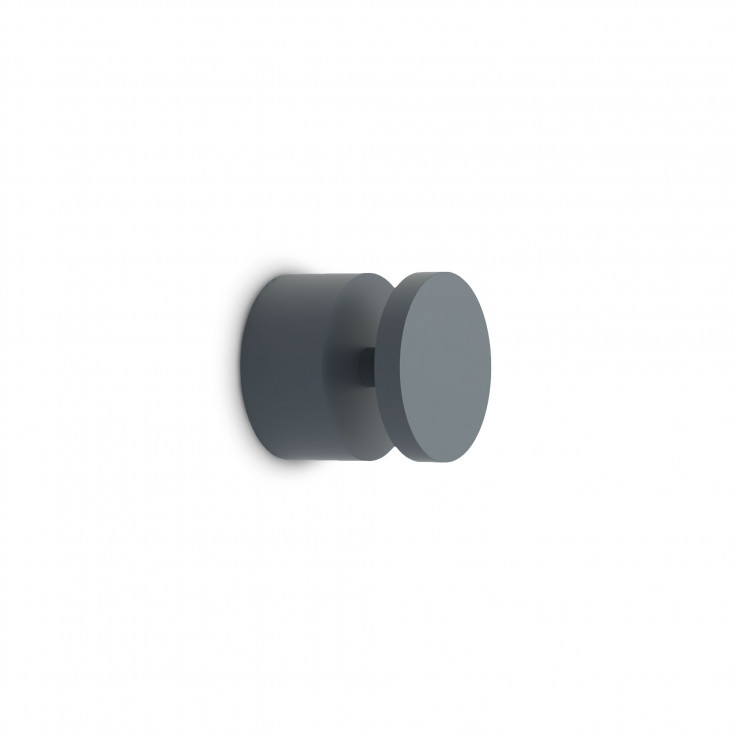 Applique a led da esterno rotonda in alluminio e diffusore in vetro temperato