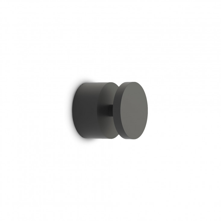 Applique a led da esterno rotonda in alluminio e diffusore in vetro temperato
