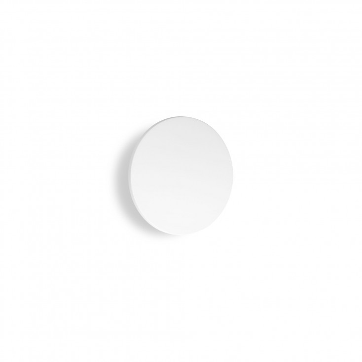 Applique a led da esterno rotonda media in alluminio e diffusore in vetro