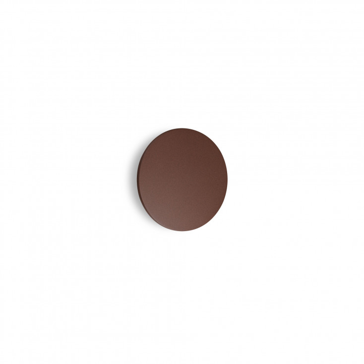 Applique a led da esterno rotonda piccola in alluminio e diffusore in vetro