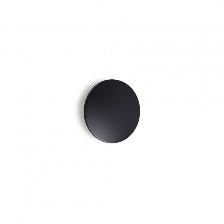 Applique a led da esterno rotonda piccola in alluminio e diffusore in vetro