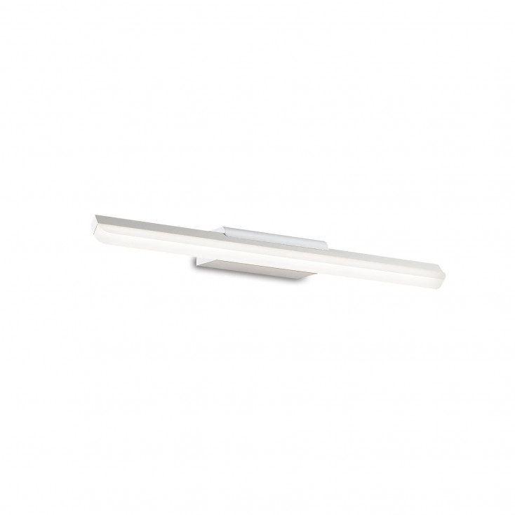 Applique a led da parete struttura corta in metallo e diffusore satinato