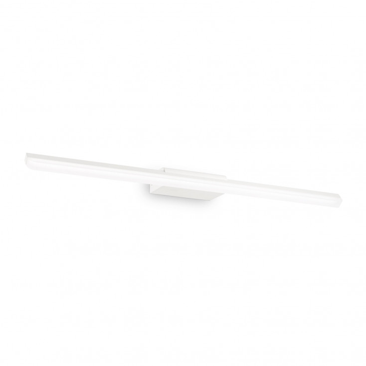 Applique a led da parete struttura media in metallo e diffusore satinato